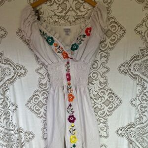 EMBROIDERED DRESS